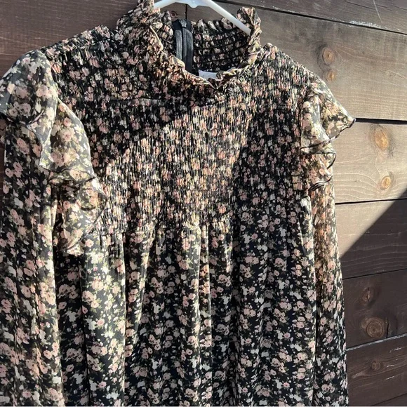 Mango Floral Print Dress Size 18 - Picture 5 of 8